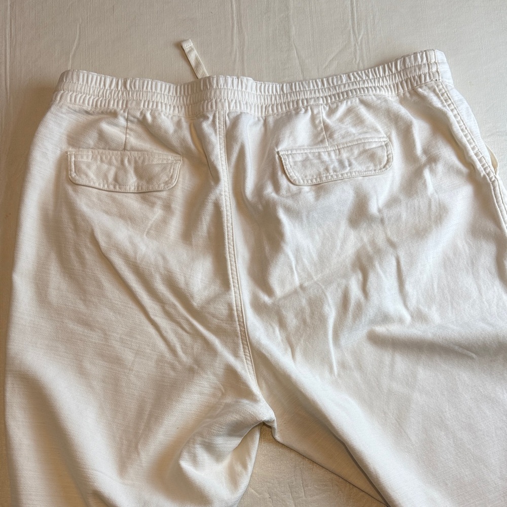 J. Crew Women's Off-White Elastic Waist Drawstring Pants Size XXL - Picture 10 of 14